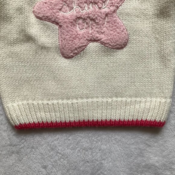 Joe Fresh Baby Sweater 6-12M | Knit Pullover Off-White “Shine On!” Star GUC - Picture 8 of 16